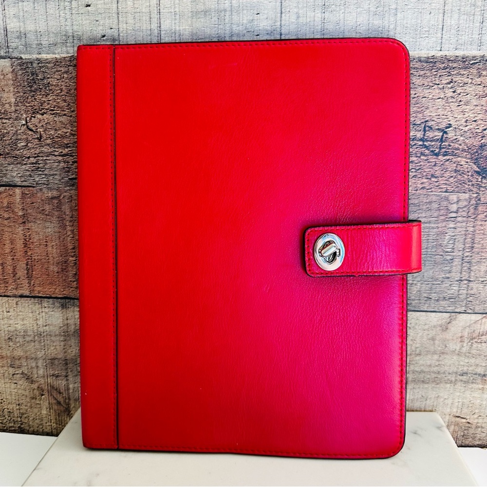 Coach Campbell Leather Turn Lock Leather IPad Case - Picture 7 of 8